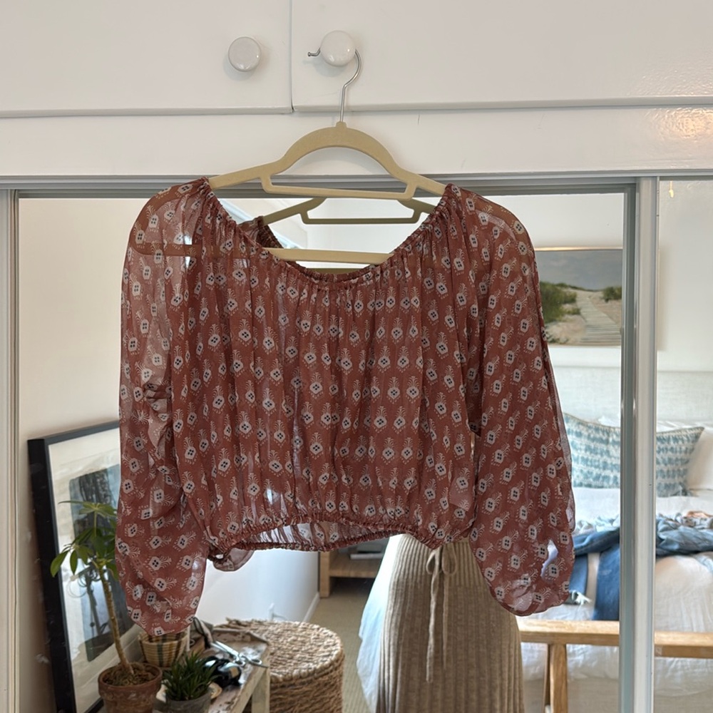 SIR the Label Silk Sheer Blouse